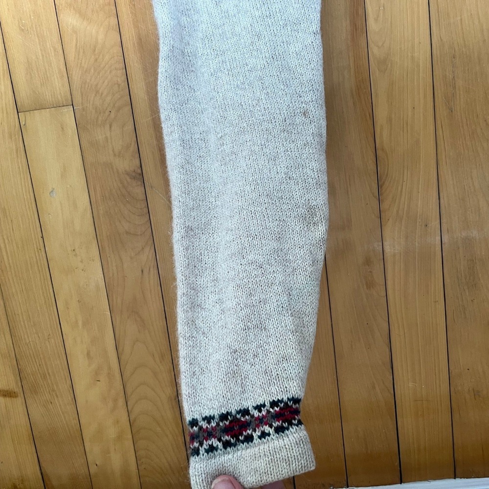 Vintage 1980s Northern Reflections Christmas Knitted Sweater Zip Up Cardigan - Picture 10 of 11